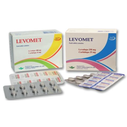 LEVODOPA CARBIDOPA (250 25) FILM-COAT TB 10x10 UNITS LEVOMET 25/250 UNISON