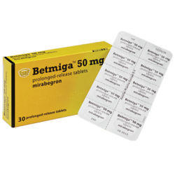 MIRABEGRON PROL REL TAB 50 MG 30 UNITS BETMIGA ASTELLAS PHARMA