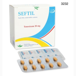 TENOXICAM FILM-COAT TB 20 MG 250 UNITS SEFTIL UNISON