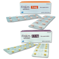 APIXABAN TAB 5 MG. 60 UNITS ELIQUIS PFIZER