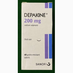 VALPROIC ACID ENT COAT TAB 200 MG 40 UNITS DEPAKINE SANOFI AVENTIS