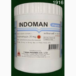 INDOMETACIN CAP 25 MG 100 UNITS INDOMAN T.MAN PHARMA