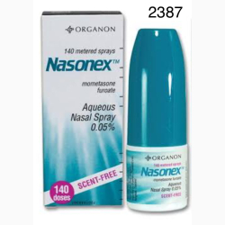 MOMETASONE NASAL SPRAY 0.05 % 140 UNITS NASONEX SCENT FREE ORGANON