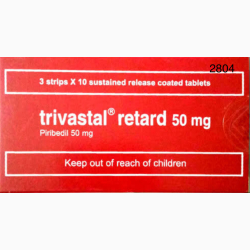 PIRIBEDIL TAB SR 50 MG 30 UNITS TRIVASTAL RETARD SERVIER