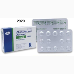 QUINAPRIL FILM-COAT TB 10 MG 7x14 UNITS ACCUPRIL PFIZER INTER. CORP