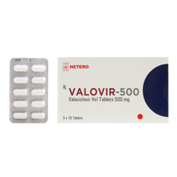 VALACICLOVIR FC TB 500 MG 50 UNITS VALOVIR 500 OSOTH INTERLAB