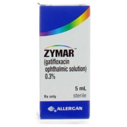 GATIFLOXACIN EYE DROP 3MG 5 ML 2 UNITS ZYMAR ALLERGAN