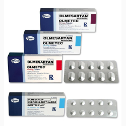 OLMESARTAN   HYDROCHLOROTHIAZIDE FC TAB 30 UNITS OLMETEC PLUS 40/12.5 PFIZER INTER. CORP
