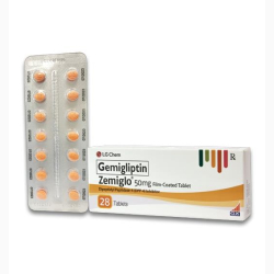 GEMIGLIPTIN FC TAB 50 MG. 28 UNITS ZEMIGLO LG CHEM