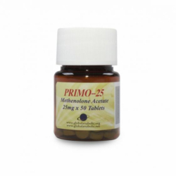 METHENOLONE ACETATE TAB 25 MG 50 UNITS PRIMO-25 GLOBAL ANABOLIC