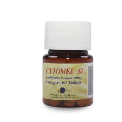 LIOTHYRONINE 50 MCG TAB 100 UNITS CYTOMEL-50 GLOBAL ANABOLIC