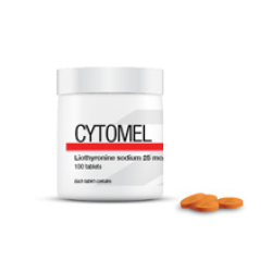 LIOTHYRONINE 25 MCG 100 TAB 1 UNITS CYTOMEL-25 GAINZLAB